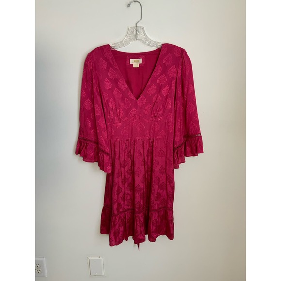 Anthropologie Mauve‎ Christine Belted Dress - Picture 2 of 8